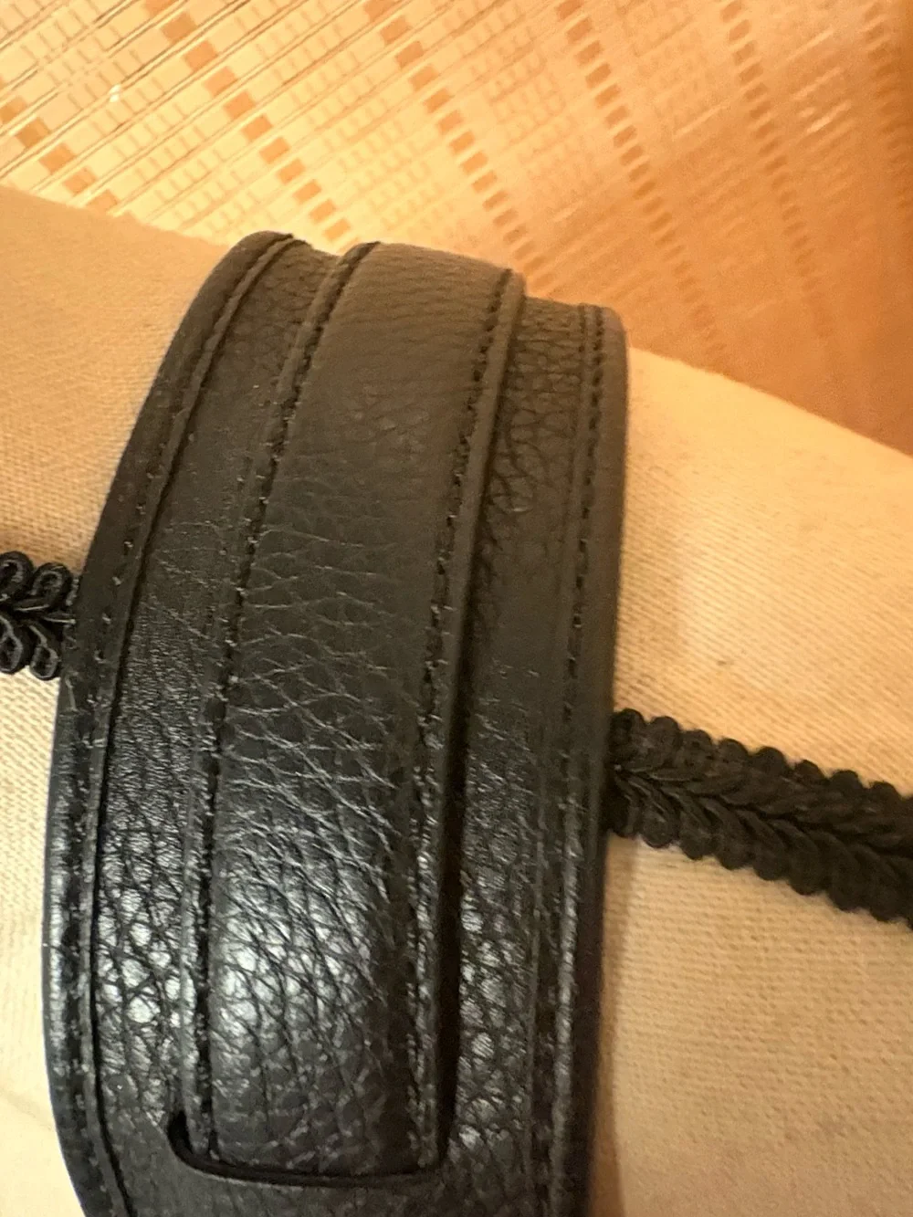 Authentic COACH Crosby Black Pebbled Leather Messenger Bag Briefcase 71222